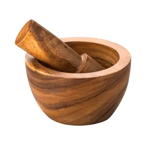 Maison by Premier Kora Acacia Wood Mortar And Pestle