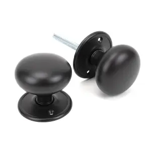 From The Anvil Aged Bronze 57mm Mushroom Mortice/Rim Knob Set