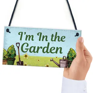 Red Ocean Novelty Garden Hanging Signs And Plaques Backyard Allotment Garden Shed Sign Gifts For Him Her