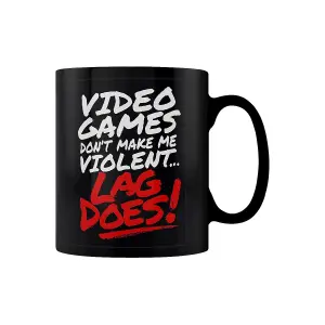 Grindstore Video Games Dont Make Me Mug Black/White/Red (One Size)