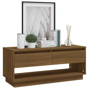 Berkfield TV Cabinet Brown Oak 102x41x44 cm Engineered Wood