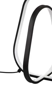 GoodHome Newent Pendant Matt Black Integrated LED Table lamp