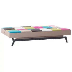 Retro Sofa Bed Multicolour LEEDS