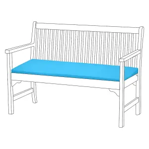 Blue Garden Bench Seat Cushion Non Slip Comfortable Patio Bench Cushions Swing Cushions