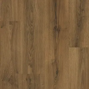 GoodHome Cleobury Honey Structured Oak effect Laminate flooring Sample