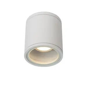 Lucide Aven Modern Surface Mounted Ceiling Spotlight Bathroom 9cm - 1xGU10 - IP65 - White