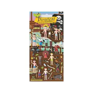 Paper Projects Reusable Pirate Stickers Multicoloured (One Size)