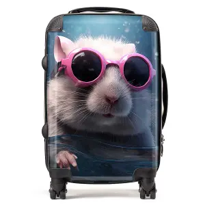 Splashart DoorMouse with Pink Glasses Suitcase - Cabin