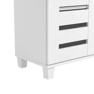 Lismore 16 Pair Shoe Storage Cabinet/Lismore shoe cabinet for 16 pairs of shoes White