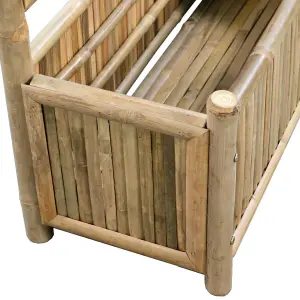 Berkfield Garden Raised Bed with Trellis Bamboo 70 cm