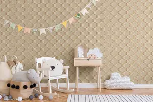 SK Filson Copper Diamond Trellis Wallpaper