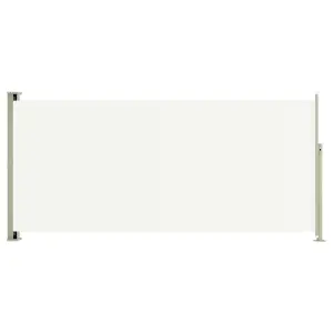 Berkfield Patio Retractable Side Awning 140x300 cm Cream