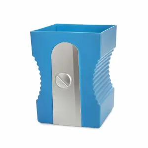 Waste Paper basket, Dust Bin,Home  Office Pencil Sharpener Plastic - Blue