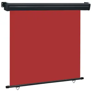 Berkfield Balcony Side Awning 160x250 cm Red