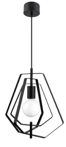 GoodHome Nedoki Matt Black Pendant ceiling light, (Dia)350mm