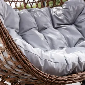 Garton Swinging Double Garden Seat - Light Grey