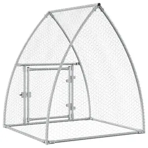 Chicken Cage Silver 100x105x120 cm Galvanised Steel