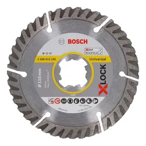 2 X Bosch XLOCK Pro Universal Grinder Diamond Blade High Speed 4.5" 115mm x 22mm