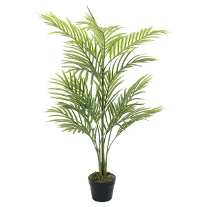 Artificial Plant House Plant Indoor Decorative Plant Fake Palm Tree in Black Pot 110 cm