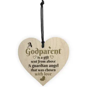 Red Ocean Handmade Godparent Asking Gift For Christening Special Keepsake Thank You Friendship Sign