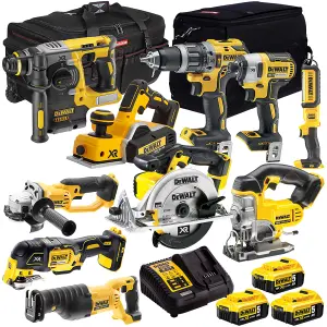 Dewalt 18V 10 Piece Cordless Kit with 3 x 5.0Ah Battery & Charger T4TKIT-7319