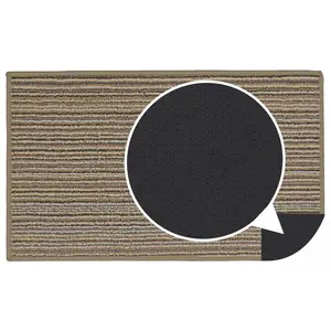  Non-Slip Indoor Door Mat Beige / Rectangle W50 x L80 cm