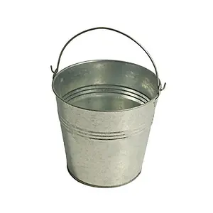 Pail: Galvanised Metal with Handle: 5 inch