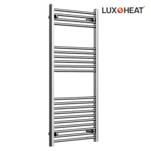 Towel Radiator Rail 1200 x 600 for Central Heating with Chrome Finish