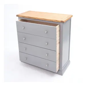 Rocca 4 Drawer Chest of Drawers Chrome Knob