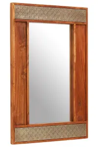 Interiors by Premier Boho Acacia Wood Wall Mirror