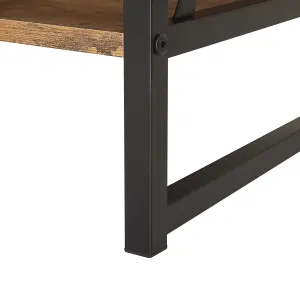 Beliani Industrial TV Stand Brown CARLISLE