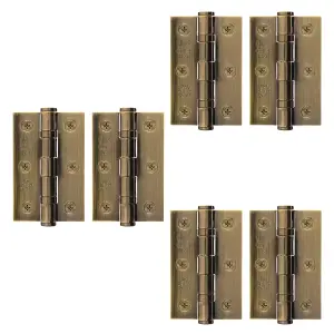 AFIT Florentine Bronze Door Hinges - 3 Inch / 76mm  Internal Fire Door Hinges - 3 Pairs