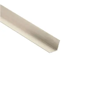 Aluminium alloy Angled edge Moulding (L)2400mm (W)25mm (T)25mm