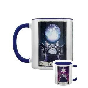 Deadly Tarot The Moon The Sun And The Star Felis Mug White/Blue (One Size)