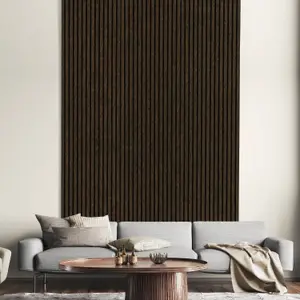 FN Acustico Smoke Oak veneer Acoustic panel (L)2400mm (W)572.5mm, 7.2kg