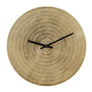 Interval Metal Wall Clock 30cm - Gold