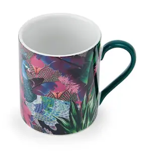 Mikasa x Sarah Arnett 350ml Mug with Peacock Print