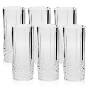 Old-Fashioned Glass 400ml Drinking Glass Set (Set of 6)