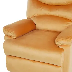 Recliner Chair ESLOV Velvet Mustard