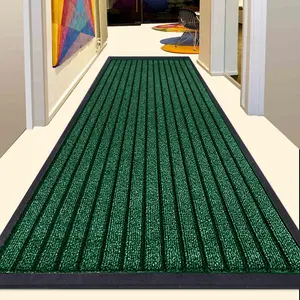 Non-Slip Indoor Outdoor Door Mat Green / Rectangle 80 x 150 cm