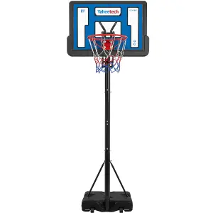 Yaheetech Blue Portable Basketball Hoop On Wheel 99.5cmL x 66cmW