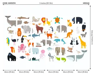 Origin Murals Animal Collection Multi Matt Smooth Paste the Wall Mural 300cm Wide X 240cm High