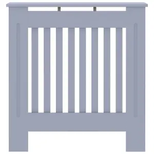 Sturdy and Durable MDF Radiator Cover Grey 78 cm