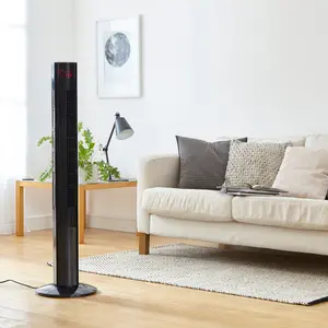 Neo 46 inch Black Floor Free Standing Tower Fan