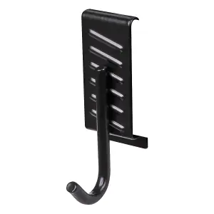 Sealey Storage Hook Single J Prong PVC Wrapped & Powder Coated - Black APH10