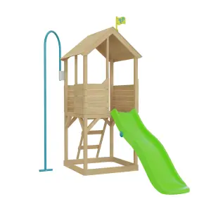 TP Toys Timber Climbing frame with slide & Firemans Pole