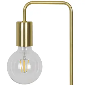 GoodHome Ghlin Satin Brass effect Table lamp