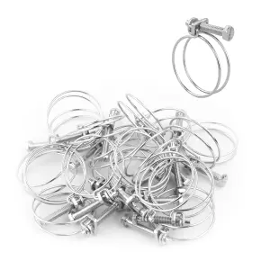 Pisces Double Wire Clips for 38/40mm Pond Hose (20 pack)