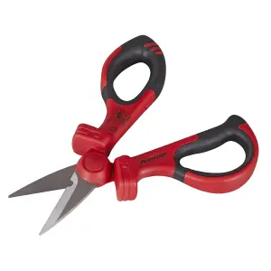 Premier Insulated Scissors VDE Approved Durable Stainless Steel Soft Grip AK8526