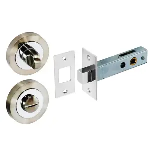 Securit Thumbturn & Deadbolt Silver (50mm)